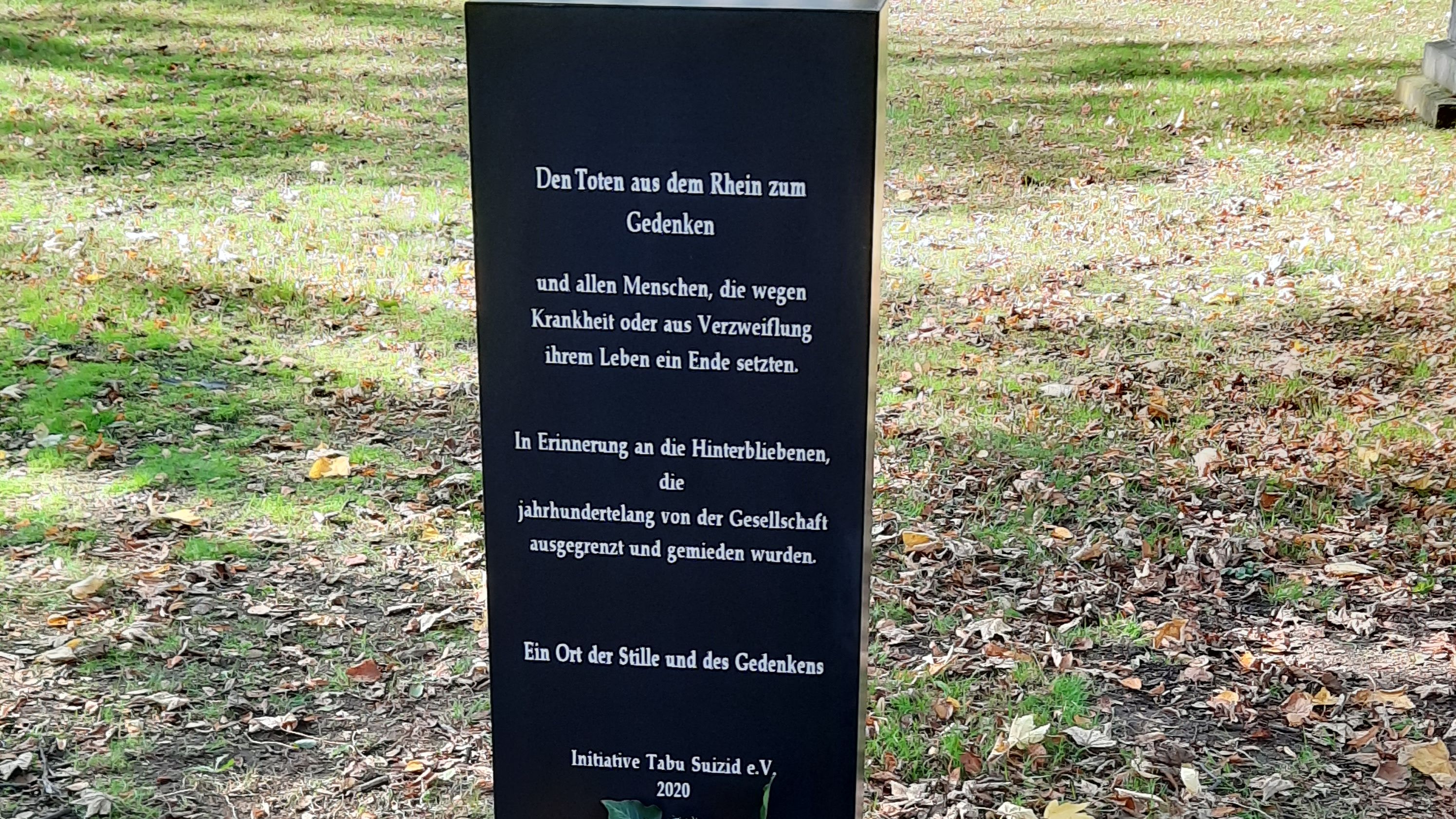 Gedenkstein für Suizidopfer